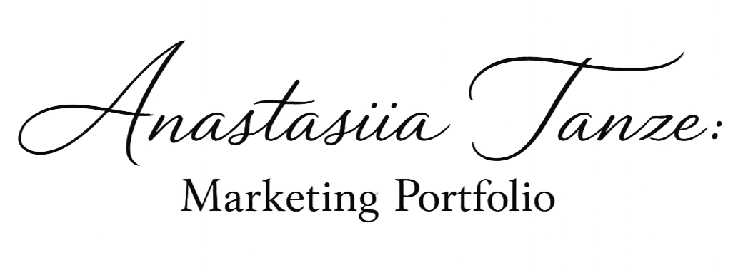 Anastasiia Tanze Marketing Portfolio